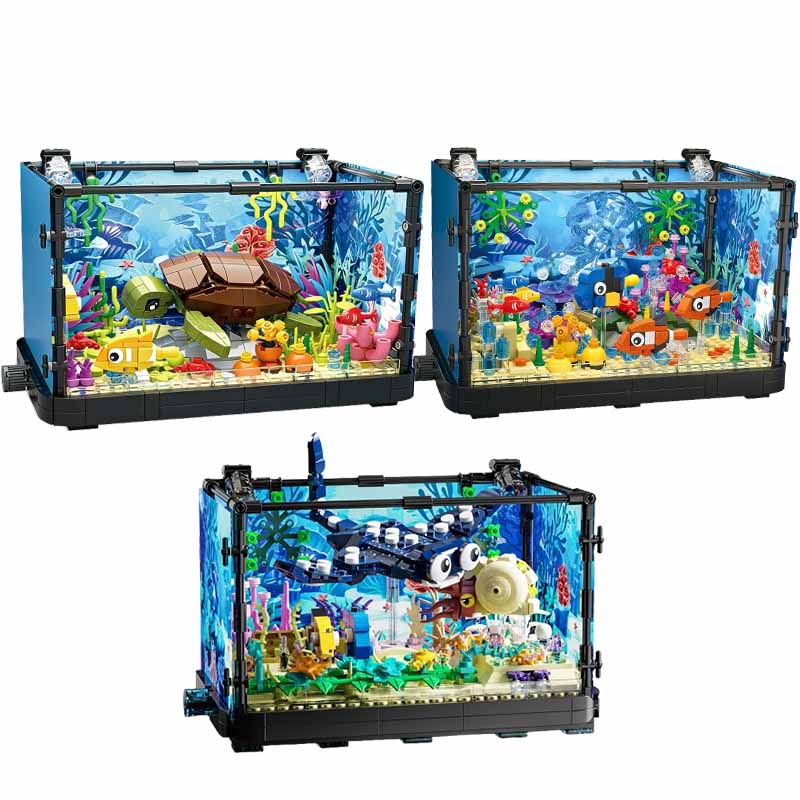 Işıklı Balık Tankı Yapım Blokl - Aquarium Marine Lights incelemesi ve fiyatı