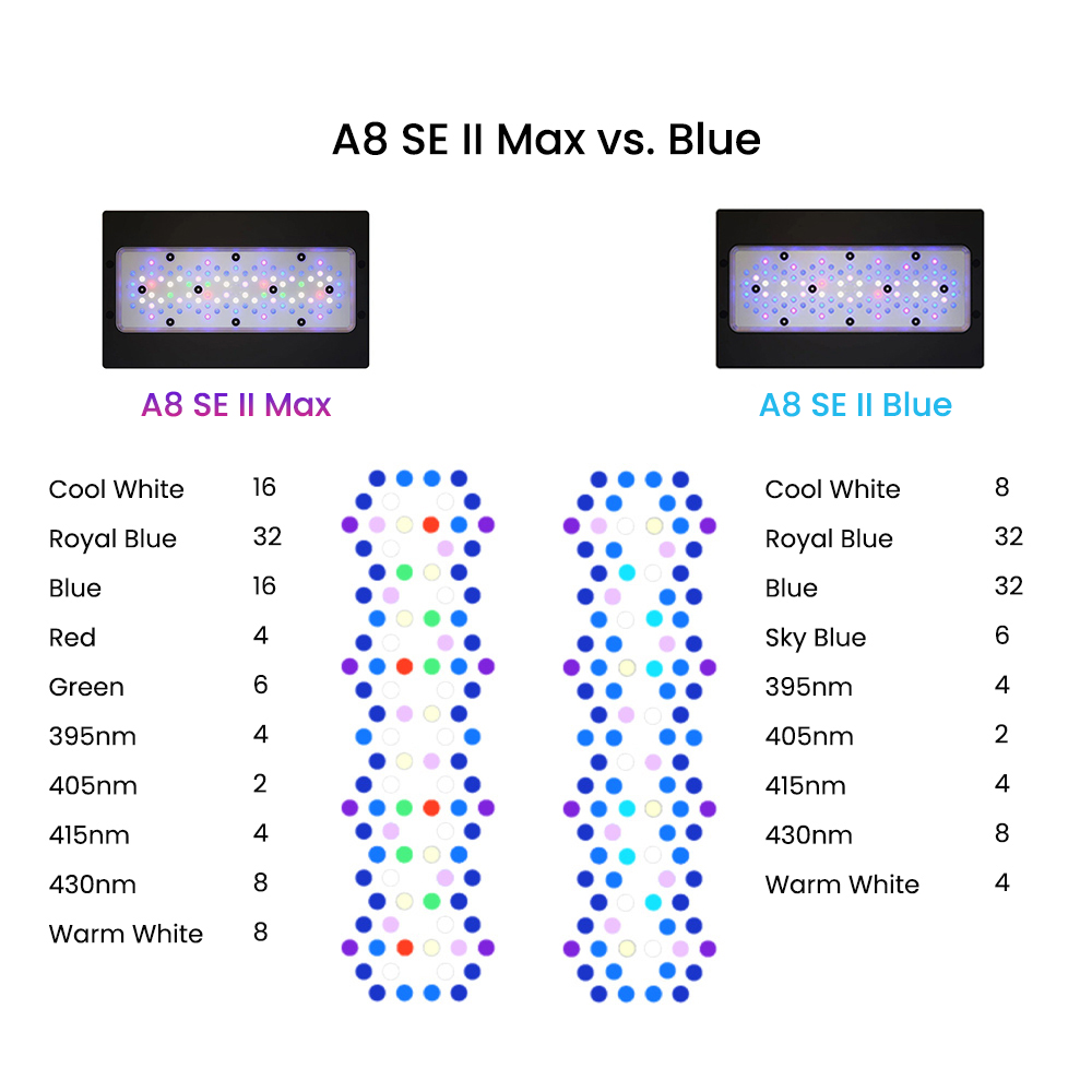 A8SE II Max Ve Blue 240W Tam S - Marine Coral incelemesi ve fiyatı